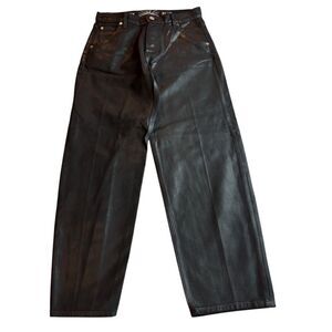 NWOT Daily Blue MANTRA Barrel Jeans Black Coated Denim Adriano Goldschmied 26